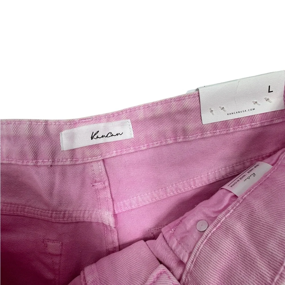 Kancan Octavia High Rise Shorts in Hot Pink Size Large / 32 NWT